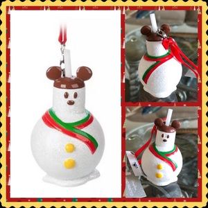 Disney Parks Mickey Mouse Snowman Christmas Ornament